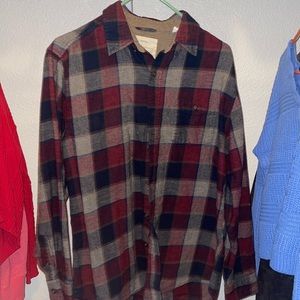 Dark colored flannel
